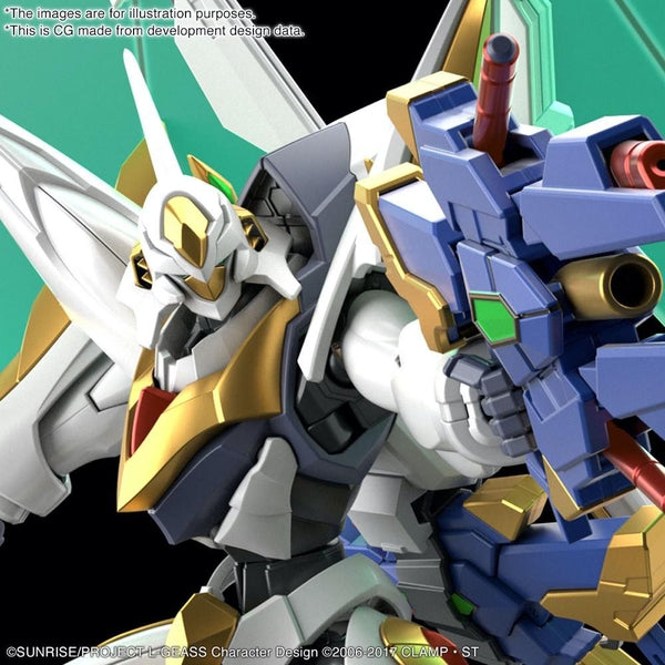 Bandai 1/35 HG Lancelot Albion upper body close up