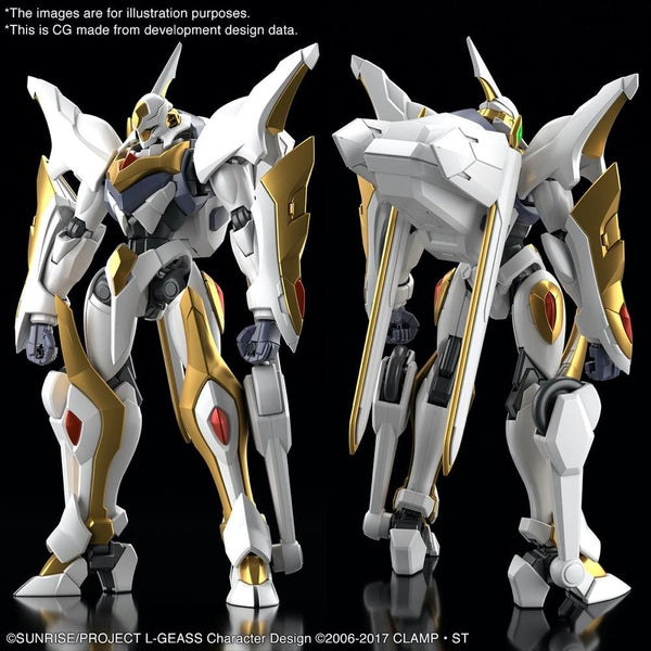 Bandai 1/35 HG Lancelot Albion front and rear views