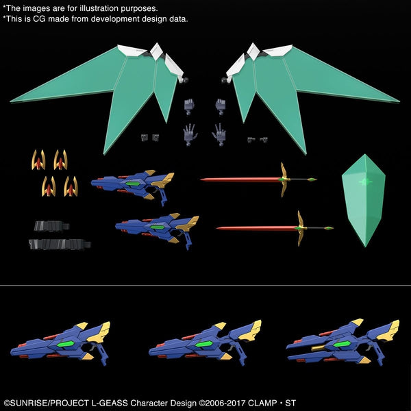 Bandai 1/35 HG Lancelot Albion included accessories