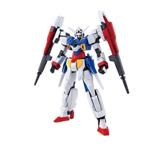 Bandai 1/144 HG Gundam Age-2 Double Bullet front on view.