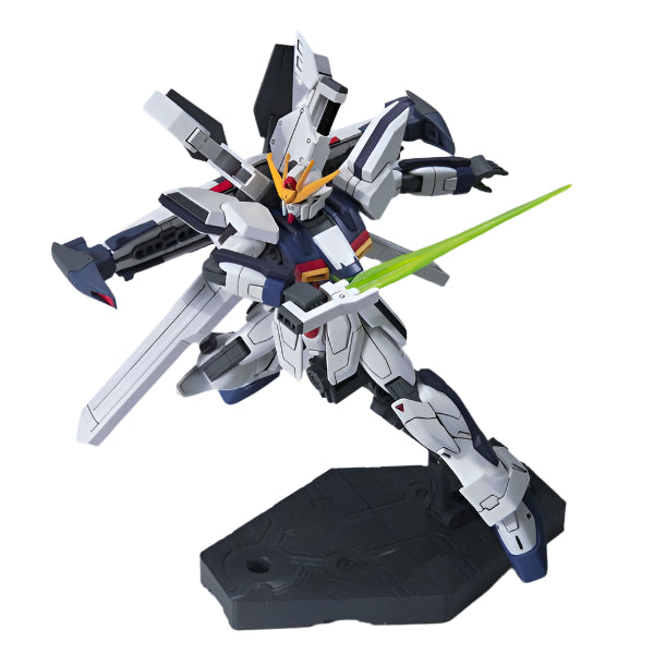Bandai 1/144 HGAW GX-9900-DV Gundam X Divider action pose with weapon. 