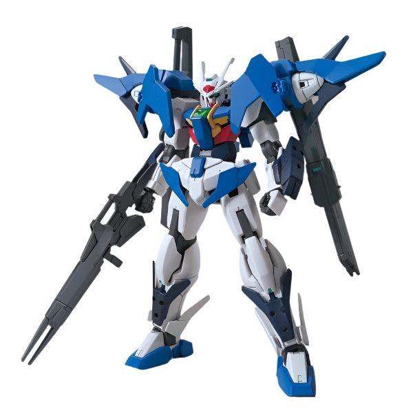 Bandai 1/144 HGBD Gundam 00 Sky front on view.