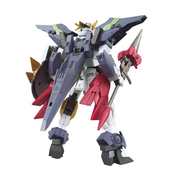 Bandai 1/144 HGBD:R Gundam Aegis Knight rear view.