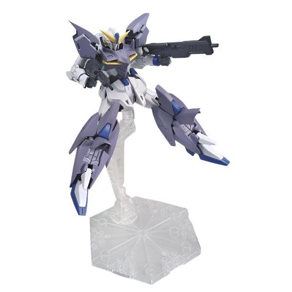 Bandai 1/144 HGBD:R Gundam Tertium action pose with rifle