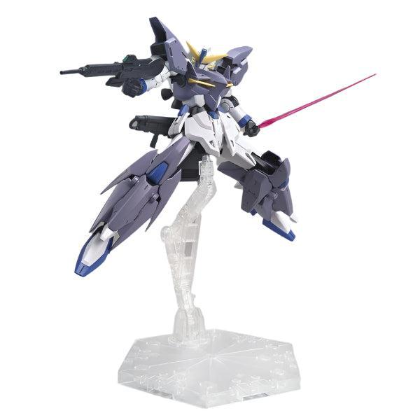 Bandai 1/144 HGBD:R Gundam Tertium  action pose with weapons- beam saber and rifle