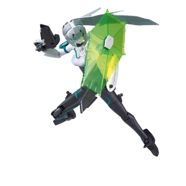 Bandai 1/144 HGBD:R Mobile Doll May action pose with heat shield