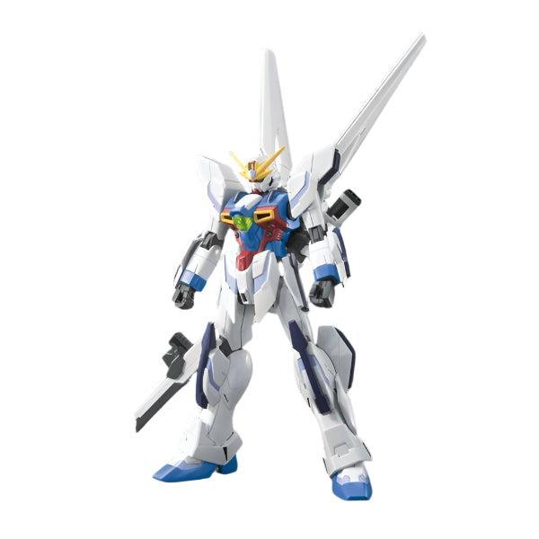 Bandai 1/144 HGBF Gundam X Moah front on view.