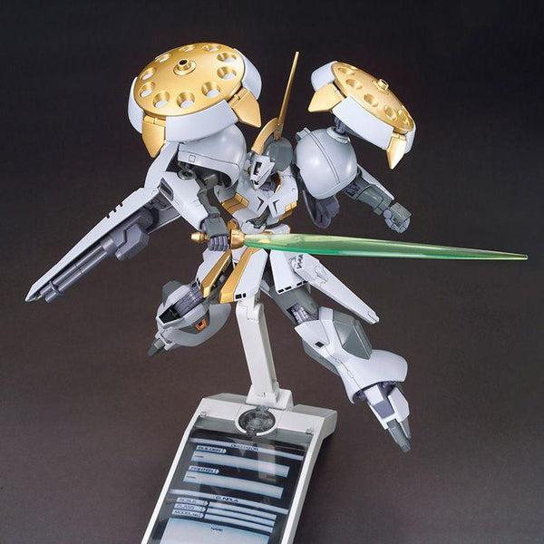 Bandai 1/144 HGBF R-Gyagya action pose with weapon. 