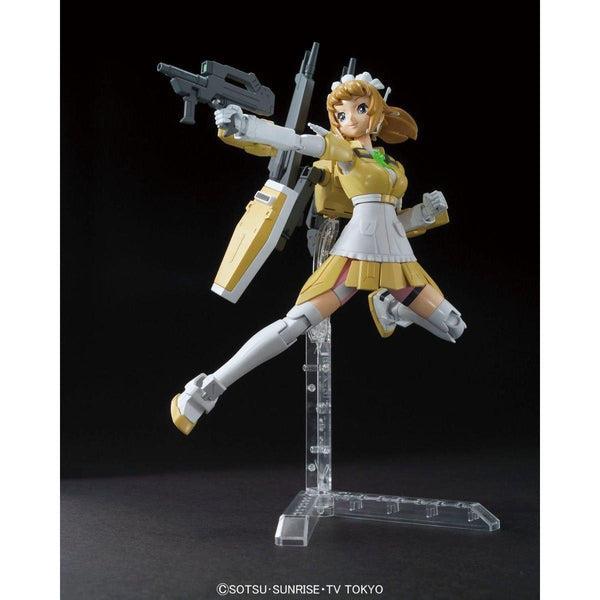 Bandai 1/144 HGBF Super Fumina action pose with beam rifle