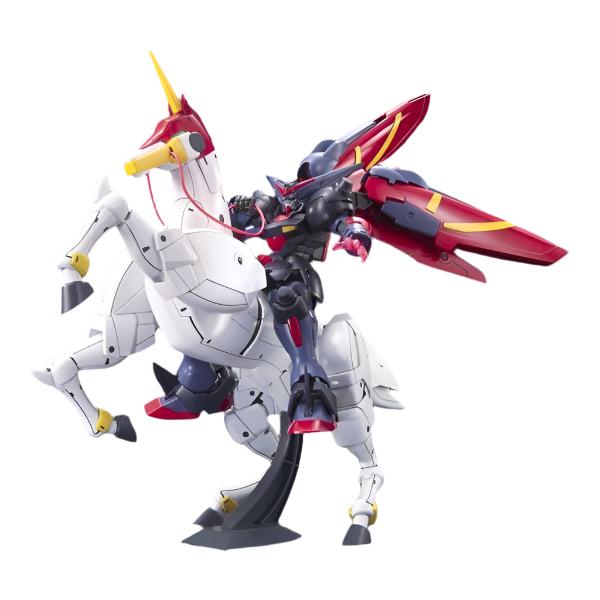 Bandai 1/144 HGFC Master Gundam & Fuunsaiki front view on horse