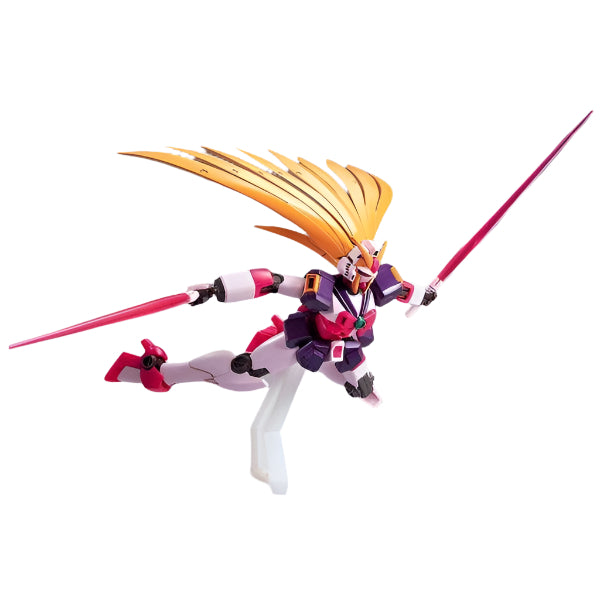 Bandai 1/144 HGFC GF13-050NSW Nobell Gundam Berserker Mode action pose with weapons