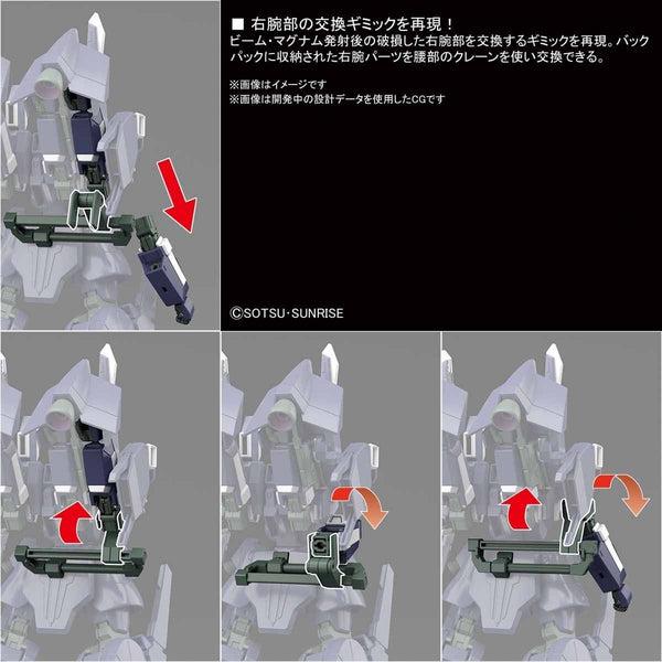 Bandai 1/144 HGUC ARX-014S Silver Bullet Suppressor sectional diagrams