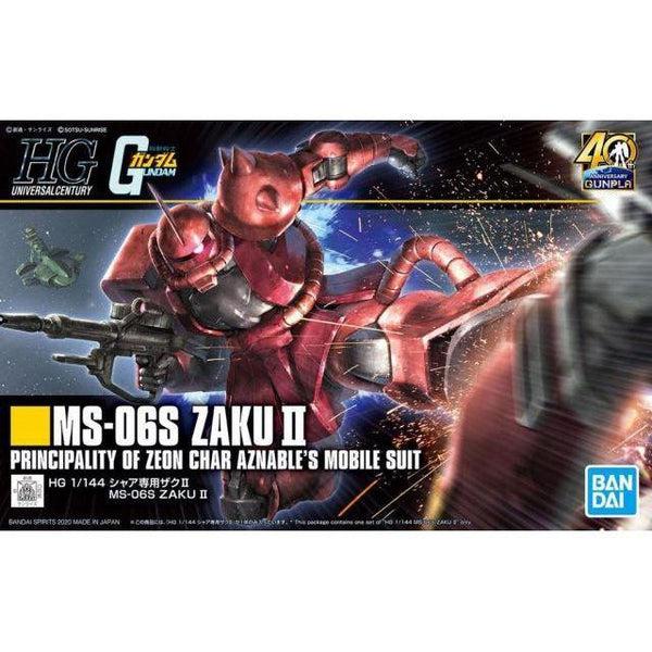 Gundam Express Australia Bandai 1144 HG MS-06S Zaku II (40th Anniversary) package artwork