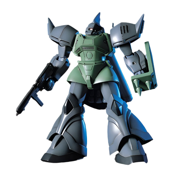 Bandai 1/144 HGUC MS-14F Gelgoog Marine front on view.