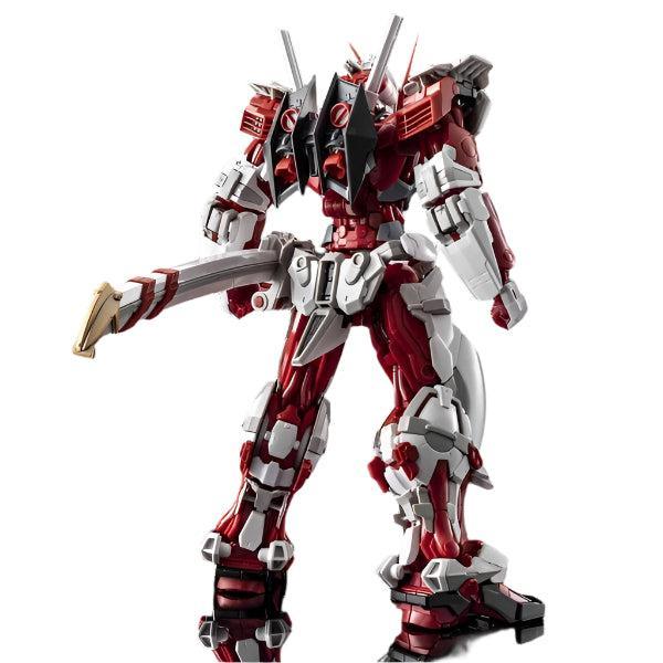 Bandai 1/100 HiRM Gundam Astray Red Frame rear view with sword