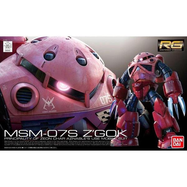 Bandai 1/144 RG MSM-07S Char`s Z`Gok package art