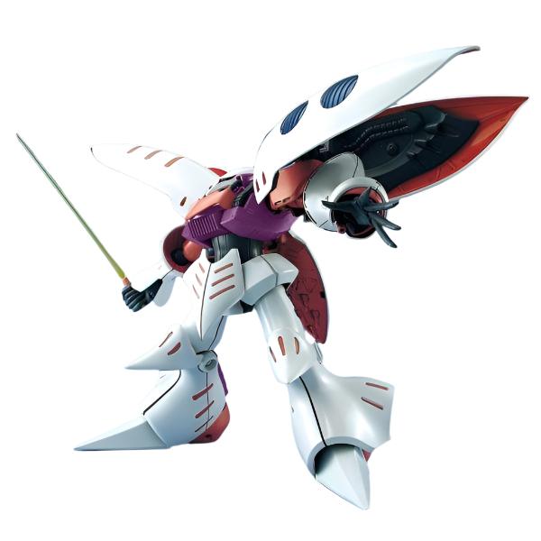 Bandai 1/100 MG AMX-004 Qubeley side on stance with weapon