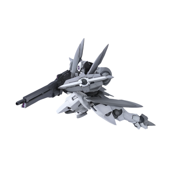 Bandai 1/100 MG GN-X action pose with weapon. 