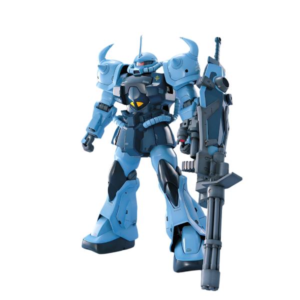 Bandai 1/100 MG MS-07B-3 Gouf Custom front on stance with weapon