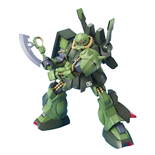 Bandai 1/100 MG RMS-106 Hi-Zack action pose with weapon. 2