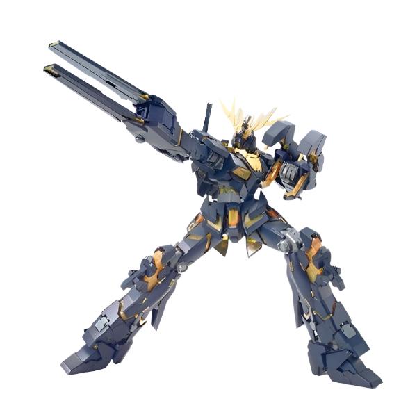 Bandai 1/100 MG Unicorn Gundam 02 Banshee weapons ready
