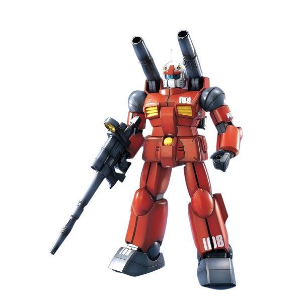Bandai Gundam 1/100 MG RX-77-2 Guncannon front on view.
