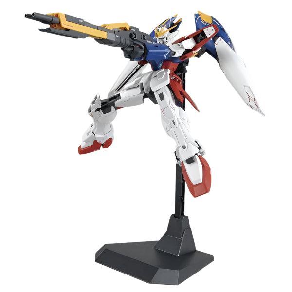 Bandai 1/100 MG Wing Gundam Proto-Zero EW action pose with weapon. 