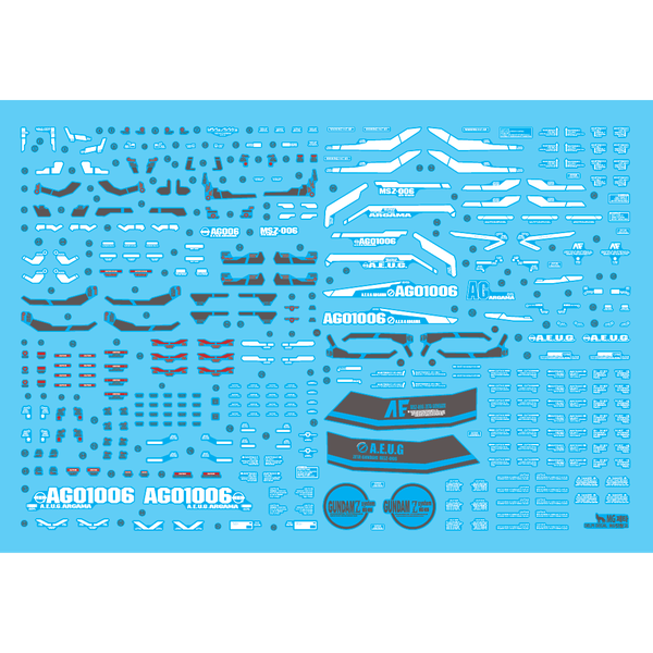 Delpi 1/100 MG Zeta Gundam Water Slide Decal