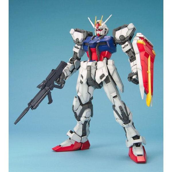 Bandai 1/60 PG Strike Gundam front on view.