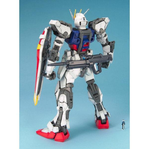 Bandai 1/60 PG Strike Gundam rear view.