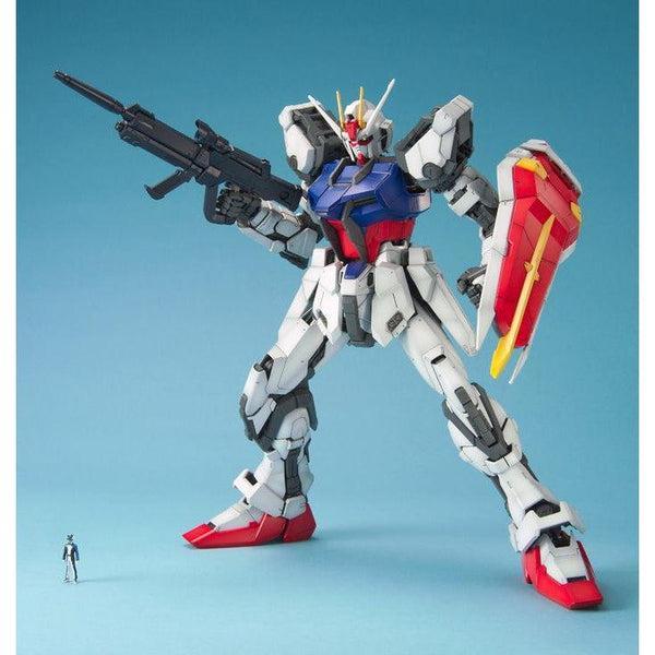 Bandai 1/60 PG Strike Gundam action pose 1