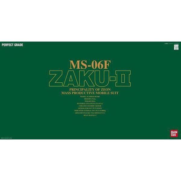 Bandai 1/60 PG MS-06F Zaku II package art