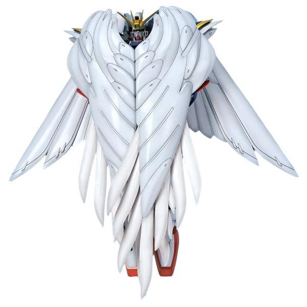 Bandai 1/60 PG W-Gundam Zero Custom front view with wings in front