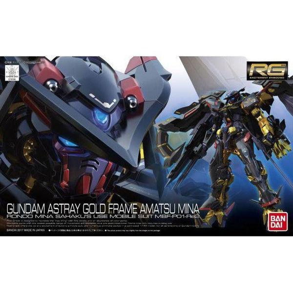 Gundam Express Australia Bandai 1/144 RG MBF-P01-RE2 Astray Gold Frame Amatsu Mina package art