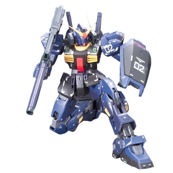  Bandai 1/144 RG RX-178 Gundam Mk-II Titans action pose on one knee