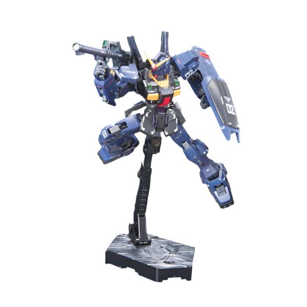  Bandai 1/144 RG RX-178 Gundam Mk-II Titans action pose with bazooka