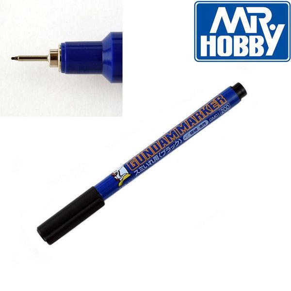 included black mr hobby panel lining pen