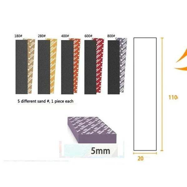Manwah Sanding Sponge set (5 pieces)