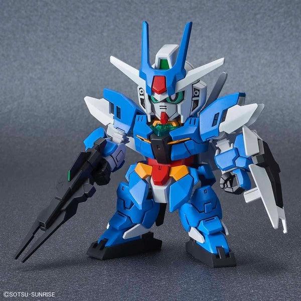 Bandai SDCS Earthree Gundam front on view.