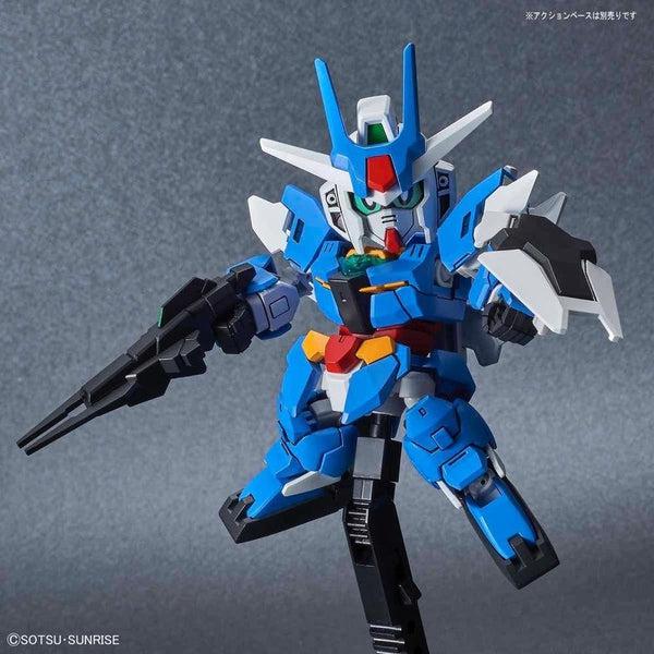 Bandai SDCS Earthree Gundam action pose 1