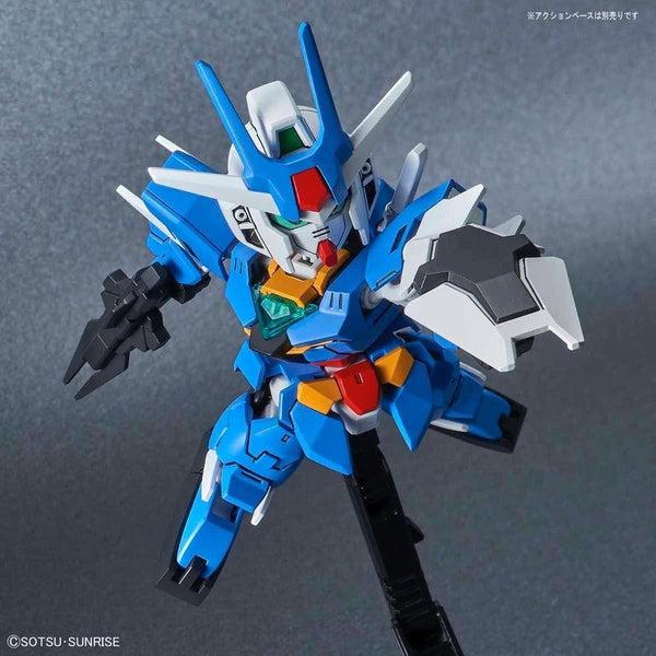Bandai SDCS Earthree Gundam action pose 2